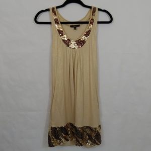 Express Dress Sequin On Neck & Bottom Size Small